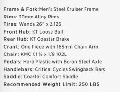 Retrospec Chatham Beach Cruiser 1-Speed 29" - Matte Military Green 2022 -Quality Bike Equipment Store 2l4NgC4cWrGAkm19AcWy8KtZU