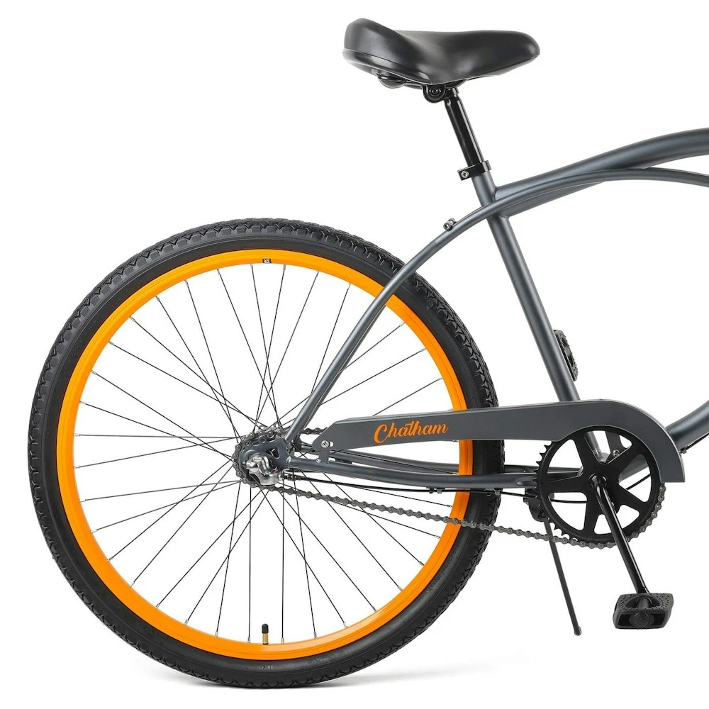 Retrospec Chatham Beach Cruiser 3-Speed 26" - Matte Graphite/Orange 2022 5 Retrospec Chatham Beach Cruiser 3-Speed 26" - Matte Graphite/Orange 2022 - Image 3