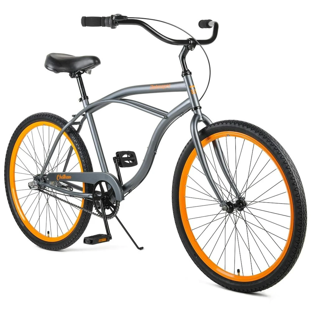 Retrospec Chatham Beach Cruiser 3-Speed 26" - Matte Graphite/Orange 2022 4 Retrospec Chatham Beach Cruiser 3-Speed 26" - Matte Graphite/Orange 2022 - Image 2