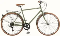 Retrospec Beaumont 7-Speed City Bike - Matte Olive Drab 2022